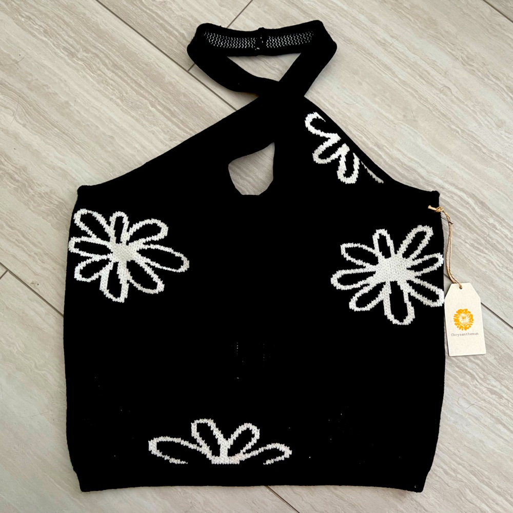 Halter knit top